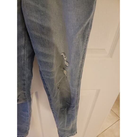 Abercrombie & Fitch Denim Bib OverallsSZ Small Skinny Distressed Streetwear - Picture 5 of 13